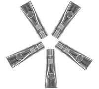 NUOBESTY 5pcs Automatic Pig Waterer for Piglets and Pigs, Stainless Steel and Copper Material, Reduces Labour with Anti-splash Design, Suitable for Livestock Farming and Animal Drinking