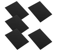 NUOBESTY 5Pcs Black Anodized Aluminum Plates 200X250X0.5Mm - Blank Metal Sign Boards for Name Plate Engraving, Decorative Aluminum Sheets for Festival and Meeting Use