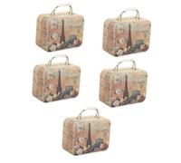 NUOBESTY 5pcs Box Retro Trinket Box Jewelry Storage Case for False Eyelashes Organiser