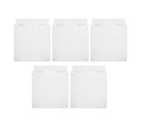 NUOBESTY 5pcs Central Ac Thermostat Switch Cover Panel 86-type, Anti-touch Plastic Button Push Switch Protector for Home and Office Dustproof Safety