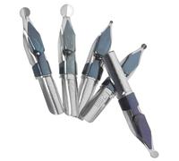 NUOBESTY 5pcs Dip Pen Tip Set Nibs for Pen Fountain Nibs Replacement s for Dip Replacement s Caligraphy s for Writing Replace s Stainless Steel Silver