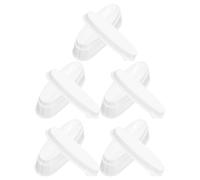 NUOBESTY 5pcs French Powder Box for Nail Forms Plastic Dipping Powder Case Sequins Portable Storage Holder for French Tip Dipping Tray Dip Nail Recycling