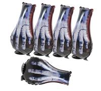 NUOBESTY 5Pcs Ghost Hand Pattern Foil Balloons Halloween Party Decorations Birthday Balloons Creepy Hands Design for Festive Photo Props and Party Supplies