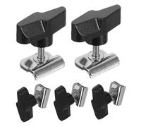 NUOBESTY 5pcs Mic Boom Arm Clamps Microphone Clip Mounts for Table Desk Stands Easy Installation Flexible Angle Adjustment Sturdy Grip for Podcasting Streaming Recording