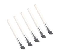 NUOBESTY 5PCS Mini Angled Hard Bristle Eyebrow Brushes Portable Cosmetic Makeup Tools for Precise Brow Shaping and Eyebrow Powder Application, Suitable for Travel and Salon Use