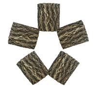 NUOBESTY 5pcs Natural Cork Bark for Reptile Enclosure Background, Brown Tree Bark Decoration for Bearded Dragon and Lizards, Promotes Activity and Encourages Climbing, Turtle Tank