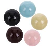 NUOBESTY 5Pcs Perfume Ball Cap Set for Small Spray Bottles, Decorative Cologne Nozzle Covers with Electroplated Spherical Design, Portable Aromatherapy Diffuser Bottle Stoppers for Travel