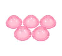 NUOBESTY 5Pcs Pink Hamster Tube Stoppers for Cage Tunnels, External DIY Pipe End Caps, Small Pet Habitat Accessories Compatible with Hamster and Chinchilla Tubes