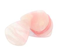 NUOBESTY 5pcs Pink Resin Heart-shaped Guitar Picks Lightweight Pure Tone Plectrums for Electric Guitars and Bass Suitable for Stage Performance and Daily Practice