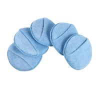 NUOBESTY 5pcs Polishing Sponge Car Washing Sponge Buffing Pad Round Cleaning Microfiber Waxing for Car Polishing