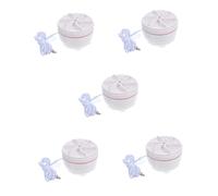 NUOBESTY 5pcs Portable Mini Ultrasonic Washing Machine Lightweight Travel Washer for Clothes Delicate Underwear Socks Space Saving Design with Intelligent Cleaning Technology