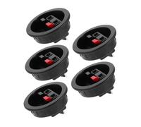 NUOBESTY 5pcs Speaker Cable Clip Position Metal Connector Spring Loaded for Speaker Box Terminal Quick Wiring for Subwoofer Car Stereo