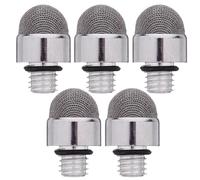 NUOBESTY 5pcs Stylus Pen Tip Replacement Set 8.0mm M5 External Thread Conductive Silver Fiber Mesh Stylus Nibs for Touchscreen Tablets