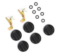 NUOBESTY 5pcs Tabletop Stove Knob Gas Stove Control Knobs Replacement for Temperature in Kitchen