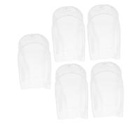 NUOBESTY 5pcs Transparent PVC Doll Rain Covers Lightweight Dustproof Stuffed Animal Protectors for Travel and Outdoor Use Compact Mini Raincoat Shields for Plush Accessories