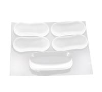 NUOBESTY 5pcs Transparent Silicone Toilet Seat Bumpers Soft Cushion Pads Noise Reducing Toilet Lid Buffer Replacement Kit for Impact Absorption and Surface Protection