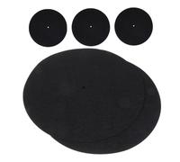 NUOBESTY 5pcs Vinyl Record Player Mat Static Felt Slipmat with Dual Sided Design Shock Absorbing Turntable Pad for Home Audio Systems and Dj Use