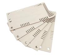 NUOBESTY 5pcs Wooden Rectangle DIY Jewelry Craft Board Woven Bracelet Maker Tool Portable Design Beginner Friendly 9.4x4.7 Inch Loom for Embroidery Floss DIY Crafting