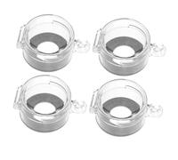 NUOBESTY 5sets Transparent Emergency Button Covers Durable Push Button Switch Protectors for Industrial Electrical and Household Use Safety Guard for Emergency Stop Switches 4pcs*5