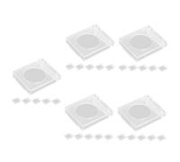 NUOBESTY 5sets Transparent Wall Switch Button Protector Caps Durable Push Button Cover Easy Installation Accidental Touch Prevention Fits Standard Wall Switches Protection 6pcs*5