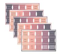 NUOBESTY 5sheets Bible Study Tabs Decorative Index Stickers for Easy Navigation Projects and Crafting Paper Material for Women and Men for Bible Reading and Study