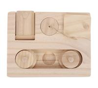 NUOBESTY 6 in 1 Wooden Guinea Pig for Small Animals, Interactive Bunny Enrichment with Natural Chewing Experience, Suitable for Indoor Cages and Small Animal Habitats