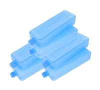 NUOBESTY 6 Pack Reusable Ice Packs for Cooler, Pe Freezer Blocks for Lunch Box, Safe to Use, Easy to Carry, Blue, Camping and Food Cooling