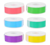 NUOBESTY 6 Rolls Mini Label Printer Paper Roll: 4x1.2cm Plain White Self Adhesive Stickers - 160pcs/ Rectangle Printable Decorative Product Labels/Pack