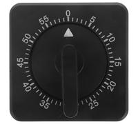 NUOBESTY 60-Minute Mechanical Kitchen Timer Small Black Baking Timer Wind-Up Countdown for Cooking and Study Time Management