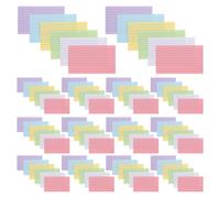 NUOBESTY 600pcs Heavy Duty Index Cards for Students and Professionals, Multi- Lined Flashcards Made of Sturdy Paper, Resistant to Wear, for Academic and Office Use