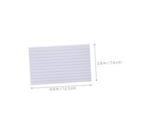 NUOBESTY 600pcs Ruled Lined Index Cards Double-Sided Flashcards White for Study Note Taking Home School Supplies Thick Portable Paper for Students Teachers Office Organization