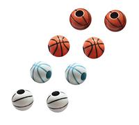 NUOBESTY 60pcs Mixed Color Large Hole Round Plastic Bracelet Beads for DIY Jewelry Making and Crafting Accessories