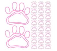 NUOBESTY 60pcs Paws Paper Clips - Mini Cute Paperclips Metal Wire Cat Dog Paw Bookmark for Work School Teachers Students Office Supplies Document Note Sorting Organizer