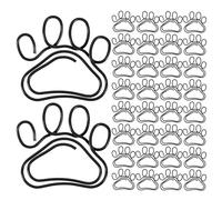 NUOBESTY 60pcs Paws Paper Clips - Mini Cute Paperclips Metal Wire Cat Dog Paw Bookmark for Work School Teachers Students Office Supplies Document Note Sorting Organizer