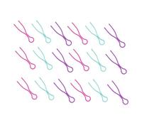NUOBESTY 60pcs Sewing Bobbin Clips Plastic Bobbin Clamps Multi-Color Set Green Pink Purple for Home Sewing Machine Accessories Thread Organizer