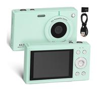 NUOBESTY 64gb Retro Camera Display Digital Resolution Compact Design for Students Memory Zoom for Capturing Memories at School Events Travel Adventures