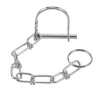 NUOBESTY 6Mm Galvanized Trailer Hitch Safety Pin with Chain Tow Hitch Locking Cotter Pin for Trailer Coupler Tractor and Lawn Anti-Detachment Safety Shaft Locking for Towing