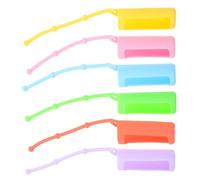 NUOBESTY 6pcs 10mL Silicone Roller Bottle Cover Set for Essential Oil Protection, Non-Slip Sleeve Case with Holder, Portable Carrying Protector for Aromatherapy Bottles