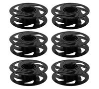 NUOBESTY 6pcs 3D Printer Filament Spools Reusable Plastic Empty Reels for Pla Abs Filament Storage Organizer Compatible with 3D Printer Accessories