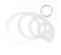 NUOBESTY 6pcs Acrylic Quilting Templates Round Edge, Visibility and Easy to Clean Circle Quilt Rulers, Ergonomic Edge for Beginner Quilters in Patchwork Quilting and Crafts