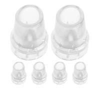 NUOBESTY 6pcs Cane Tips Rubber Foot Pads, Anti-Slip Rubber and Steel Ferrules for Walking Stick and Cane, Outdoor Use for Seniors and Mobility Aid Users