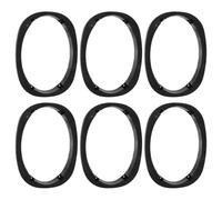 NUOBESTY 6pcs Car Audio Speaker Spacer Rings 6x9 Inch Plastic Flat Bracket | Waterproof Mounting Spacer, Noise Reduction and Vibration Control, Black Refit Part for Door Stereo Installation
