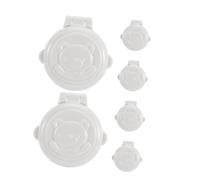 NUOBESTY 6pcs Car Washing Machine Safety Button Lock Covers Boy Girl Protection Wash Machine Power Button Covers Prevent Accidental Pressing