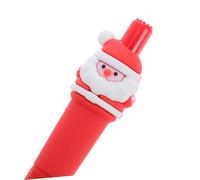 NUOBESTY 6pcs Christmas Santa Retractable Pens with Black Ink Fine Tip Writing Pens for Students and Office Holiday for Journaling Crafting and Classroom Use
