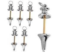 NUOBESTY 6pcs Copper Pendulum of Spiritual Dowsing Answers Pendant Balancing Ornament for Meditation and Divination Charming Copper Decor for Personal Use