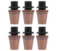 NUOBESTY 6Pcs Copper-Tone Cable Glands Cord Grips Thread Cable Lockers for DIY Chandelier Lighting Accessories Ceiling Power Fixing