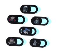 NUOBESTY 6pcs Creative Dog Webcam Covers Professional Privacy Protectors for Computers Phones Easy Install Anti-hacking Anti-peeping Camera Shields