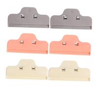 NUOBESTY 6pcs Diamond Drawing Fixing Clips Large Plastic Clips for Diamond Art Versatile Dust Protectors Multi-use Embroidery and Cross-Stitch Tools Pink Gray Beige