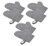 NUOBESTY 6pcs Exfoliating Glove Made of Soft Felt Moisture Wicking Heat-resistant Features for Exfoliating Bath Mitt Applications in Bathroom Use Stylish Warming Gloves Suitable for Men