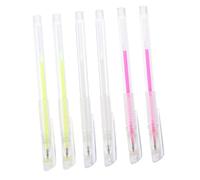 NUOBESTY 6pcs Eyebrow Position Marking Pens Set White, Pink, Fluorescent Green, Microblading Mapping Pens for Beginner Eyebrow Design and Tattoo Practice